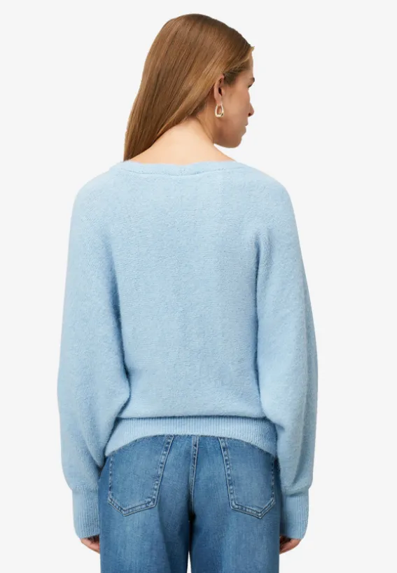 Strickpullover mit U-Boot Ausschnitt