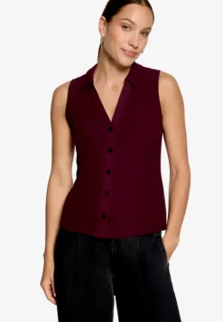 Stricktop mit Knopfleiste