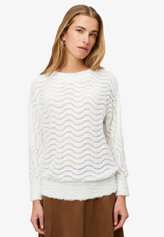 Sweatshirt mit Wellenmuster