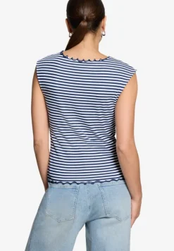 Top gestreift mit Raffung