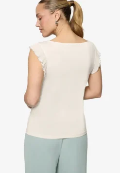 T-Shirt Rüschen mit Perlen